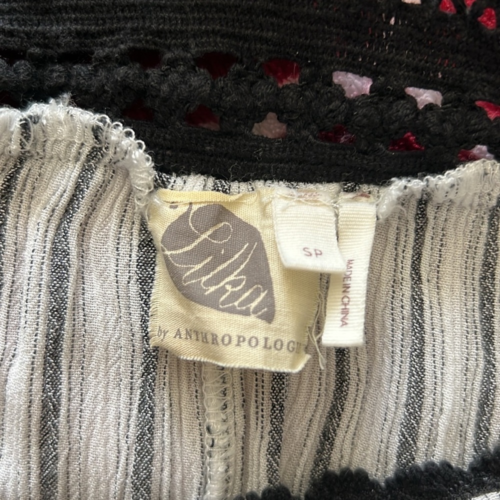 NWOT Lilka Anthropologie Striped Crochet Maxi Dress - S petite - Picture 7 of 8